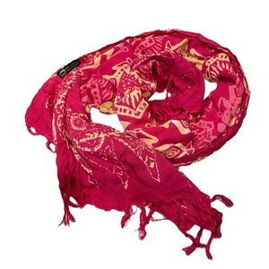 Pink Orange Scarf Wrap Women’s One Size Accessories Tassel Detail Into Africa!